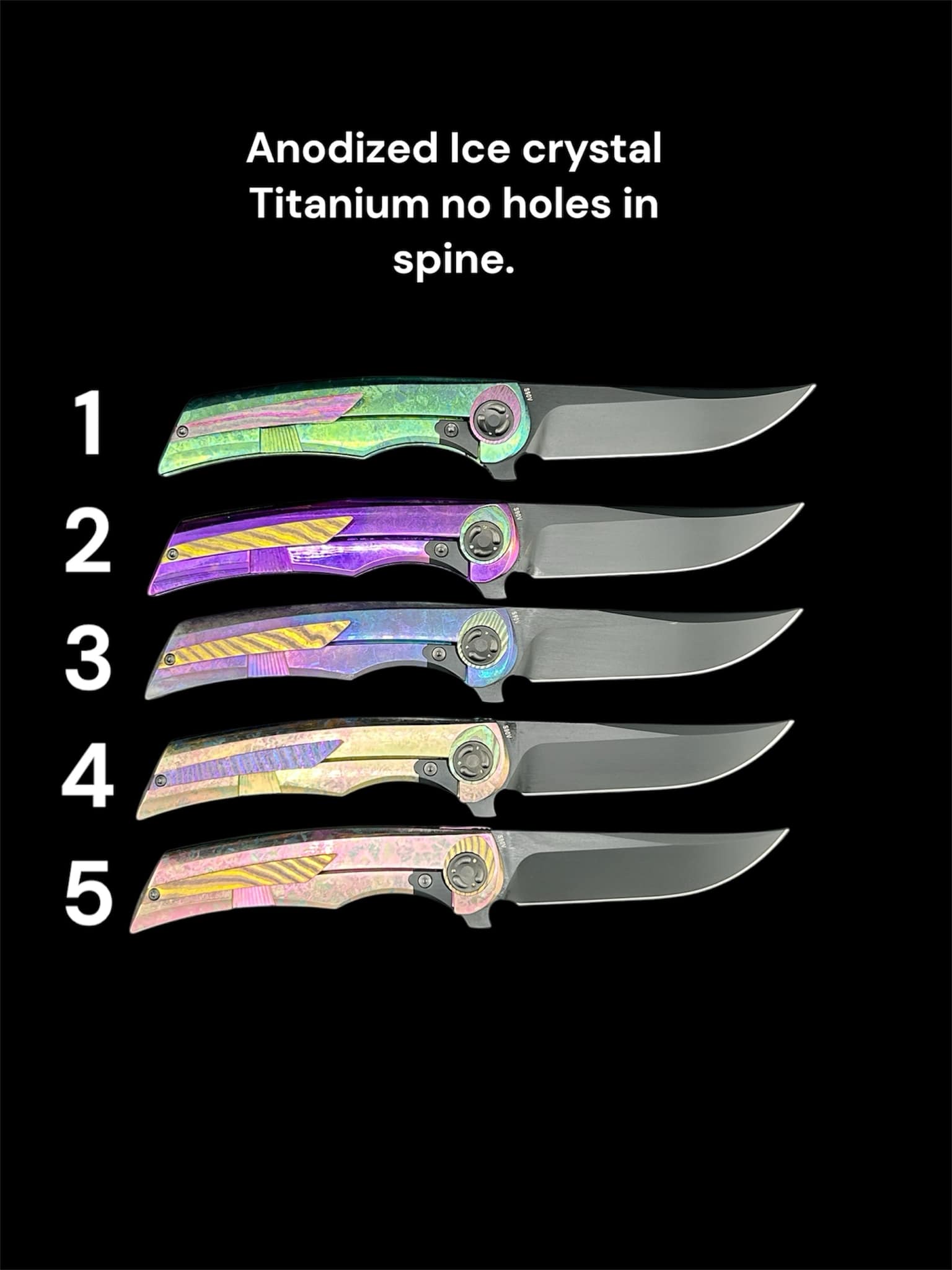 Tuya Allstar Persia-Anodized Iced Crystal Ti-no hole pattern on